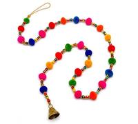 Yepsio Décorations Indiennes Multicolores à Pompons, parfaites pour la décoration Mehndi, Les Toiles de Fond, Noël, la décoration intérieure, la célébration et Plus Encore (1)