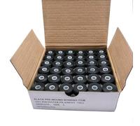 YEQIN Lot de 144 bobines de fil pré-enroulé, taille L (SA155), fil polyester 75D/2, compatible avec Babylock, Barudan, Bernina, Brother, Consew, Singer, Tajima et plus, L sans côté, noir