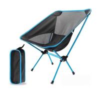 YEQING Portable Outdoor Moon Camping Chair, Ultra-Light Aluminum Alloy Folding Backrest Chair, Lightweight Leisure Seat for Camping & Travel(Natural)