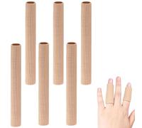 YEQUKK 6 Pcs Protection Orteil, Embouts de Capuchon Orteil Protege Doigt de Pied, rotection Orteils en Découpable, Bandage de Tube de Protection des Doigts en Doux pour Cors Ampoules Doigts Callosités