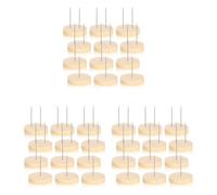 yeraa 36 Pièces Support de Poupée au Crochet Support de Poupée en Feutre Animal Poupée Jouet Base en Bois Support Figurine d'action Support