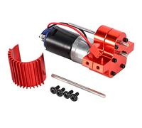 yeraa 370 Moteurs en Alliage + Moteur Brossé Dissipateur de Chaleur avec Engrenages en Acier pour PièCes AméLioréEs C14 C24 B14 B24 B16 B36 6X6, Rouge