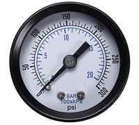 yeraa -40 1/8 Pouce Mini Manomètre pour L'Eau Liquide Oil 0-20Bar / 0-300 Psi Testeur De Pression Outils D'Essai De Pression