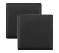 yeraa 80mm Embouts De Tube De Tuyau en Plastique CarrÉS X 80 Mm, Bouchon D'extrÉMitÉ, 2 PiÈCes