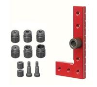 yeraa Auto-Centreur Dowel Jig Line Scriber Dowel Jig Square Center Finder Outil de Travail Du Bois B