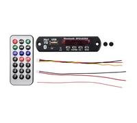 yeraa Bluetooth 5.0 MP3 Decoder Board DC 5V 12V Car FM Radio Module Support TF USB AUX pour TéLéPhone de Voiture