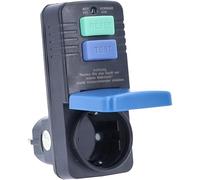 yeraa Bouche D'Adaptateur de Protection de Sécurité Personnelle 30ma Fi Circuit Breaker PRCD Socket Secure Connecteur pour Plug Anti- Eu