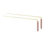 yeraa de Sourcier avec Poignées en Cuivre Détecteur de Métaux pour la Recherche de Trésors Aquatiques Outils de Sondage en Cuivre