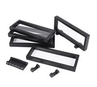 yeraa Ensemble de 5 PièCes de Vitrines 3D-Cadres D'Affichage en Plastique Transparent pour, Antiquité, PièCe de Monnaie, MéDaille et Affichage D'HéRitage Familial