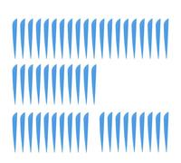 yeraa Flèches À Ailettes 4 Pouces Flammage de Plumes en Plastique pour Paquet de 50 Flèches de Tir À l'arc Bricolage (Bleu)