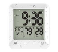 yeraa Horloge de Salle de Bain Extérieur Horloge Numérique Étanche pour Les Enfants et Les Adultes