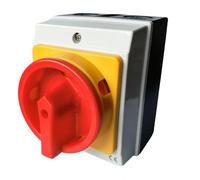 yeraa Interrupteur Principal Brexer de Circuit 25a à 4 Broches Interrupteur Extérieur Industriel pour la Connexion des Interrupteurs et les Circuits de Déconnexion Interrupteur D'Isolement en Plastiqu