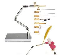 yeraa Kit de Bras de Rig D'Animation en Stop Motion avec Bras de Rig en Acier Inoxydable de 26 cm et 6 Connecteurs Différents pour des Personnages Sans Couture