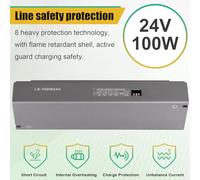 yeraa Lampe LED à Extinction Lente et Allumage Progressif avec Transformateur Alimentation Électrique à LED Transformateur D'Éclairage 24V Alimentation à Variation de Puissance à Molette 24V100W