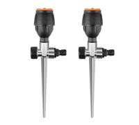 yeraa Lot de 2 Arroseurs à Engrenages, Arroseur Automatique à 360 Degrés pour un Arrosage Efficace de la Pelouse