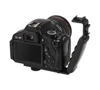 yeraa Photo Poignée pour Poignée De Caméra Vidéo Flash Poignée en L avec 2 Griffes Latérales Standard Monter Le Support DSLR