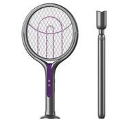 yeraa Raquette Électrique Télescopique Anti-Moustique avec Manche Télescopique, Idéale pour Une Utilisation Intérieure et Extérieure.