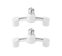 yeraa Splitter de Douille des Ampoules, 2 en 1 E27 Double Têtes Adaptateur Du Support de Lampe pour le Sous-Sol de L'Entrepôt de Garage à Domicile