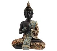 yeraa Statue de ThaïLande Sculpture RéSine Bouddhisme à la Main Hindou Feng Shui Figurine MéDitation DéCor à Ornement