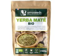 Yerba Maté BIO 1KG | Maté Vert non fumé | 100% feuilles, sans tiges | Boost Énergie, Alternative au Café | Qualité Supérieure