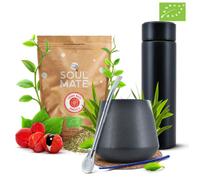Yerba Mate Bio Kit Soul Mate Guarana 500g Calebasse300 ml Thermos Led 480ml