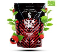 Yerba Mate Bio Verde Mate Guarana - Non Fumé Plus de Caféine Que le Café 500g - Maté du Brésil - Petite poussière