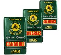Yerba Maté Canarias Sélection Spéciale 1.5 kg (3x500g) + échantillon cadeau (40g):Riche en antioxydants et vitamines, accélère le métabolisme, sans sucre!