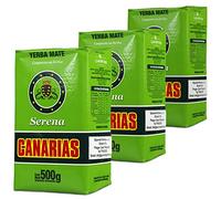 Yerba Maté Canarias Serena 1.5 kg (3x500g)+ échantillon cadeau (40g):Riche en antioxydants et vitamines, accélère le métabolisme, sans sucre!