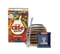 Yerba Mate Cbse Guarana Énergie + Calebasse + Bombilla + Gratuit Guarani Energia 25 G