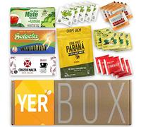 Yerba Maté Kit Yerbox : Maté en sachets: Barao Citron 25 pc + Parana Roasted Soluble 50g + Selecta Silueta 25pc +Cruz de Malta 25pc+ Pajarito Vanille (x5), Amanda Peche (x5), Taragui (x5), Kraus (x5)