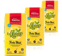 Yerba Maté Kraus Gaucho Sin Palo 1.5 kg + échantillon cadeau (40g):Riche en antioxydants et vitamines, accélère le métabolisme, sans sucre!