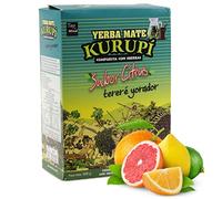 Yerba Maté Kurupi Citrus 500g + échantillon cadeau (40g):Riche en antioxydants et vitamines, accélère le métabolisme, sans sucre!