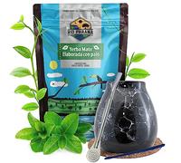 Yerba Mate Rio Parana 500g Kit avec Calebasse Marmol Bombilla Accessoires