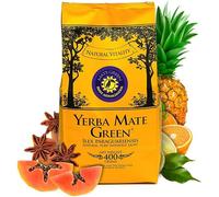 Yerba Mate Thé Vert Brave Ashwagandha | Yerba Mate - Thé vert brésilien 400g | Thé maté aux fruits et aux herbes | Non Smoke Dried | Stimulation forte, feuille libre de haute qualité 0,4kg