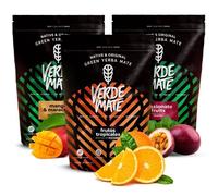 Yerba Mate Verde Mate Fruité 3 x 500g Maté Doux Sans Poussière Mangue Orange Maracuya Boisson Énergisante 1.5kg