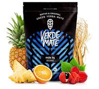 Yerba Mate Verde Mate Green Mas IQ, Verde Maté Vert Mas IQ, Yerba mate du Brésil, Yerba mate stimulante, Sans gluten, non pas séchée par fumée (500g)