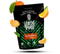 Yerba Mate Verde Mate Summertime - Mandarin Maté Fruité - Vert Non Fumé et Sans Amertume - 500g