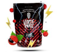 Yerba Mate Verde Mate Vert Énergisant au Guarana - Maté du Brésil Non Fumé - Goût Fruité - Boisson Energisante Naturelle 500g