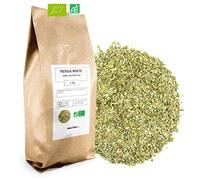 Yerba Maté Vert bio - Origine Brésil - 1kg - 400 tasses - Riche en vitamines et Antioxydants - 100% bio - Mes-Thés