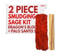 Yerbero - Sensual Harmony Duo - 1 Sauge Sang-Dragon (10,2 cm) + 1 Palo Santo | Allumez la passion, améliorez la connexion et accueillez l'abondance dans votre sanctuaire