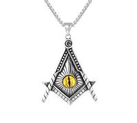 Yerdos Yeux méchants oeil égyptien d’horus Ra amulette perles perle Cage pendentif chaîne sur le cou médaillon arôme collier de charme couleur argent