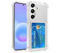 Yerebel Coque pour Galaxy A57 5G / pour SamsungA57 SM-A576U Coque avec porte-cartes et étui portefeuille en TPU transparent pour Samsung Galaxy A57 5G - Transparent