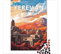 Yerevan Unveiled Puzzle Adulte 1000 pièces | puzzle avec un design de paysage pour les amoureux de la nature une image paisible à compléter à la maison le soir50x75cm