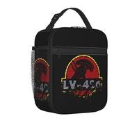 YERGFHJ Horreur Tueur Alien Logo Film Sac À Lunch Isolé Portable Repas Conteneur Glacière Sac Fourre-Tout Boîte À Lunch Plage en Plein Air Hommes Femmes