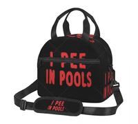 YERGFHJ Je Fais Pipi dans Les piscines Sac à Lunch drôle pour Les Femmes Boîte à Lunch Portable isolée thermiquement Pique-Nique fourre-Tout Alimentaire Multifonction