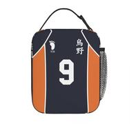 YERGFHJ Jersey Isotherme Lunch Bag Portable Haikyuu !! Volley-Ball garçon Dessin animé réutilisable Sac Isotherme boîte à Lunch fourre-Tout Bureau Pique-Sac de Nourriture
