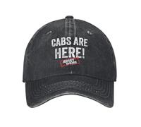 YERGFHJ Jersey Shore Cabs are Here Hommes Femmes Casquette de Baseball Émission de télé-réalité Denim Vieilli Chapeau lavé Vintage Entraînements en Plein air Casquette de Soleil