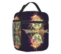 YERGFHJ Personnalisé électronique Tomorrowland Music Festival Logo Sac à Lunch isolé pour Femmes Résuable Glacière Thermique Boîte à Lunch Voyage