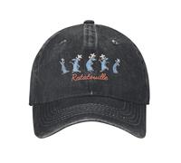YERGFHJ Ratatouille Emotions De Rémy France Chef Unisexe Casquettes De Baseball Denim Délavé Casquettes Chapeau Vintage Extérieur Cadeau Snapback