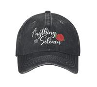 YERGFHJ Vintage Selena Quintanilla Como La Flor Casquette de Baseball Hommes Femmes en détresse Denim Snapback Chapeau Rose Mexicain Extérieur Chapeau Ajustable
